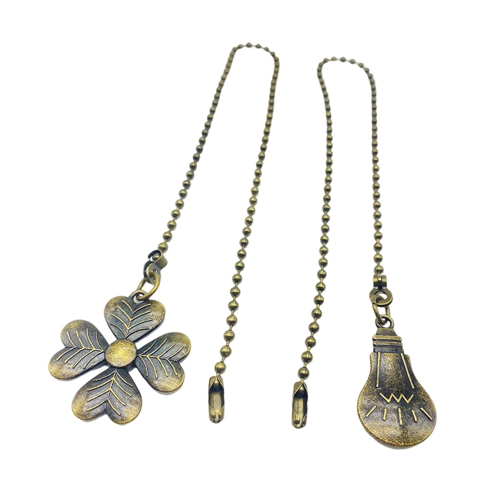2x fan Extension Pull Chain fan Pull Chain Set Ornaments Ball with