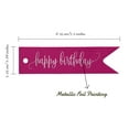 thumbnail image 5 of Inkdotpot Happy Birthday Bottle Tag Real Silver Foil Favor Hang Tags Pack Of 50, 5 of 6