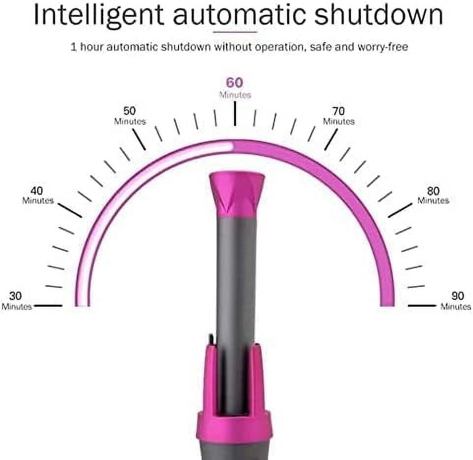 Professional 3 in 1 Auto Rotating Hair Curler Curling Wand Rollers with 3 Interchangeable Ceramic Barrels, Instant Heat Up, Fast Styling Dual Voltage Salon Tool