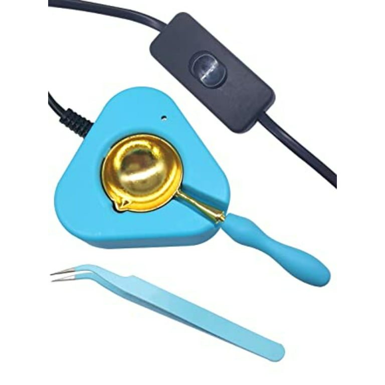 Wax Sealing Kit with Spoon and Tongs, Great Tool for Melting Wax Sealing  Rods and Sealing Wax Beads (Electric Wax Sealing Heater) 