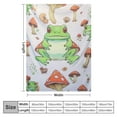 thumbnail image 4 of Nawypu Frog Blanket Frog Throw Blanket,Flannel Blanket Cozy Fuzzy Soft Throws Blanket for Couch Home Decor,Lightweight Frog Throw Blanket for Sofa Bed Traveling Camping Adults Kids Teens Gifts, 4 of 6