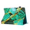 thumbnail image 4 of for Universal 7 Inch Android Tablet/Galaxy Tab A 7-Inch SM-T280 /Galaxy Tab 4 7" T230 /Onn 7 Inch Case, Pattern PU Leather Folio Case with Pen Holder, Magnetic Stand Cover with Card Slots, Gold Green, 4 of 9