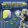thumbnail image 2 of Dink Buddy - 2-in-1 Budding Pro Pickleball Kiddie Set, Complete with 4 Kelso Balls, 2 Mini Pickleball Paddles, & 1 Child-Sized Drawstring Backpack, 2 of 7