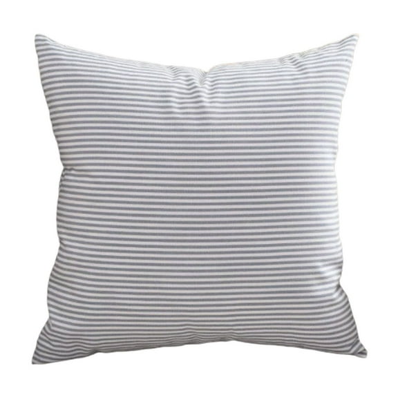 Blue Pillow Covers Farmhouse Plaid Gingham Throw Pillows 18x18 Spring Summer Decorative Pillow Neutral Decor for Couch Bed Sofa and Porch Chair