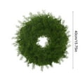 thumbnail image 4 of EWASWON Christmas 16 Inch Artificial Green Christmas Wreath - Front Door Decor, Indoor Outdoor Holiday Winter Wreath with Grapevine Base, 4 of 6