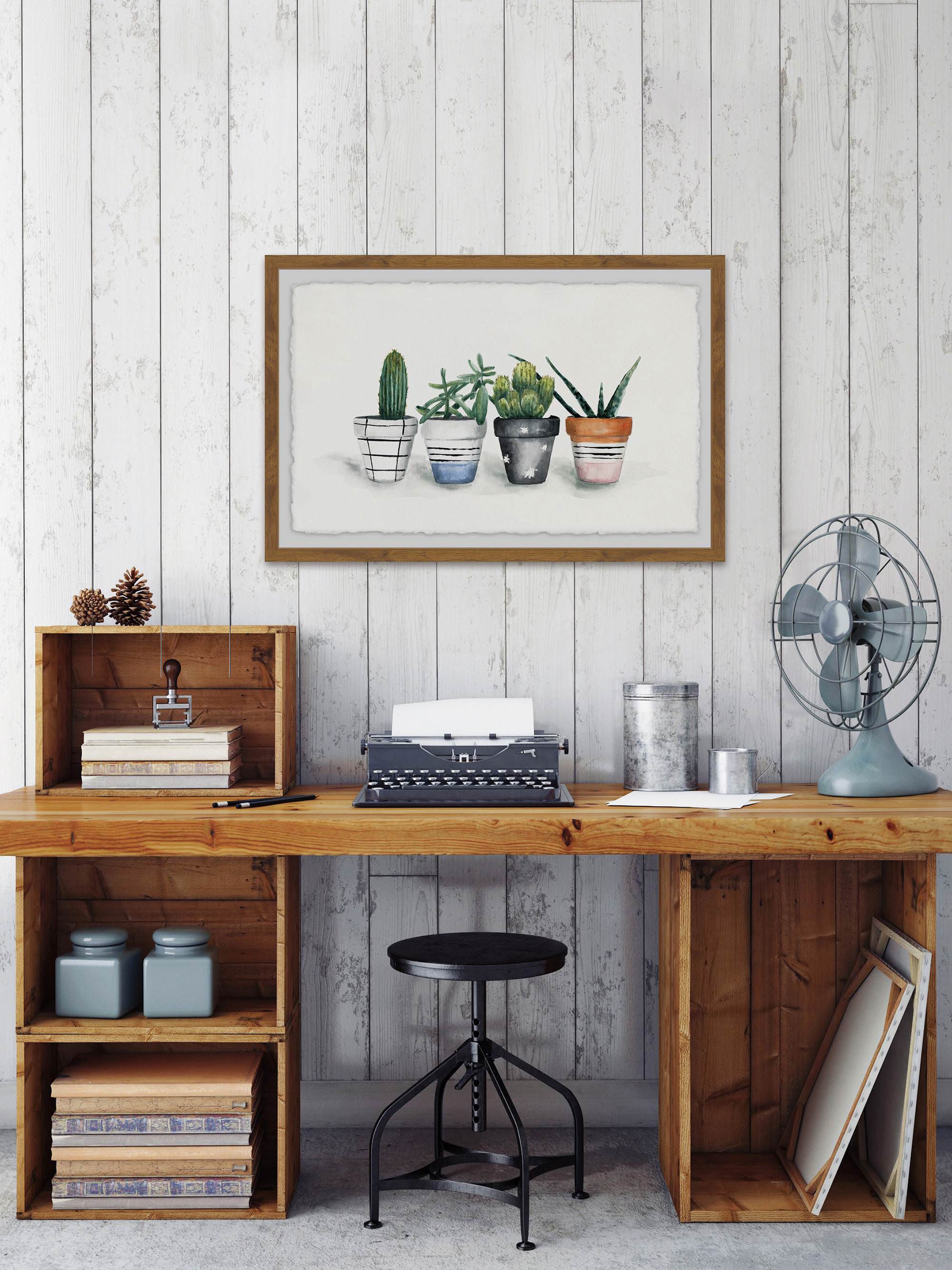 Fashion Pots Framed Painting Print