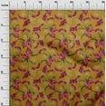 thumbnail image 2 of oneOone Organic Cotton Poplin Twill Fabric Laceleaf Leaves Sashiko Printed Craft Fabric BTY 42 Inch Wide, 2 of 4