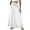White, variant on qucoqpe Trendy Linen Wide Leg Pants for Women Cozy Solid Drawstring Elastic High Waist Pockets Flowing Trousers