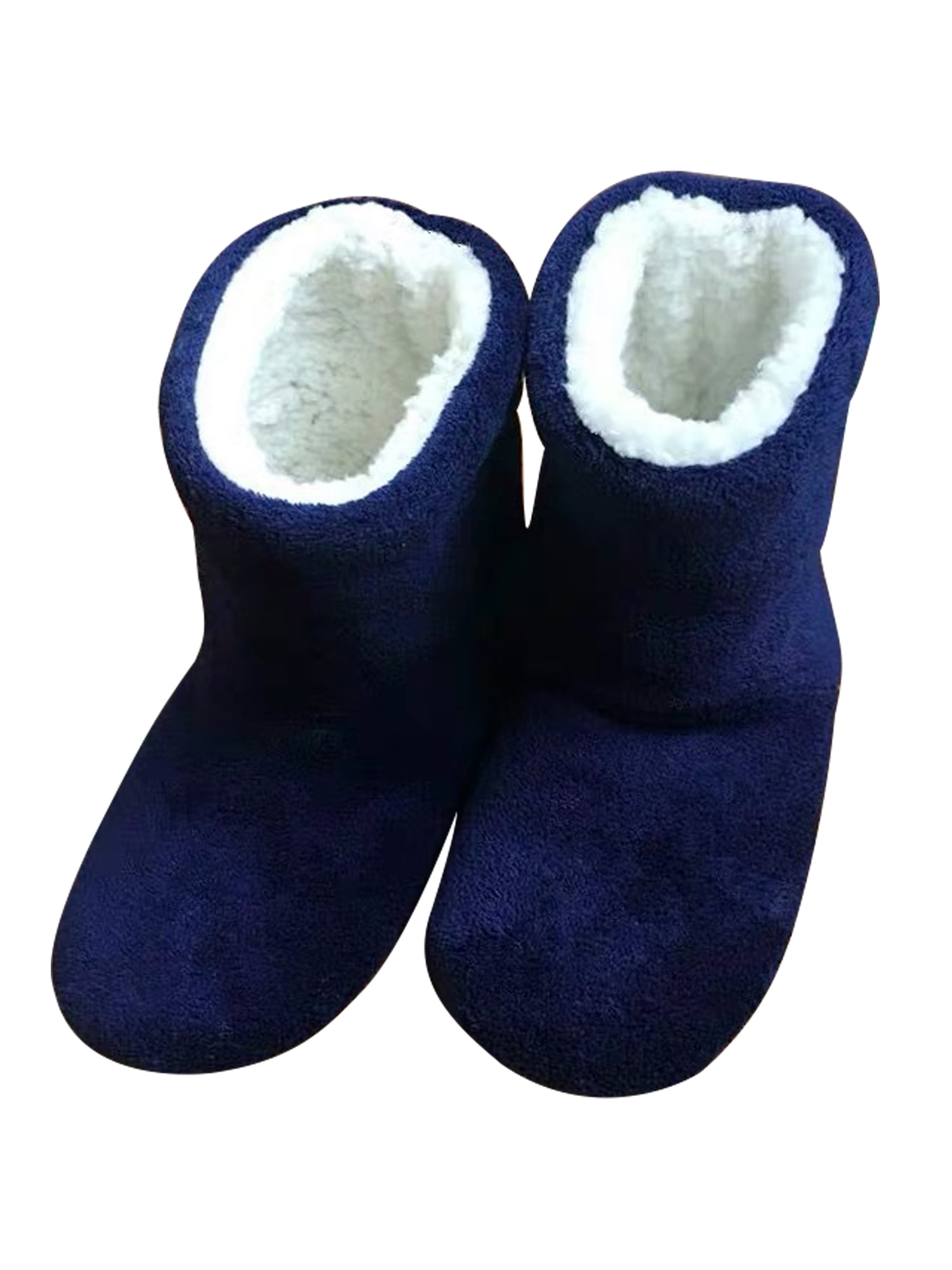 Ladies Ankle Slipper Slip on Bootee Touch & Close Warm Winter Comfort Cosy Boots 