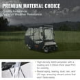 thumbnail image 5 of 420D Polyester Golf Cart Enclosure with Clear Windows, Universal Fit for Club Car & Other Brands, 4-Passenger Sunproof Dustproof Outdoor Driving Cover, 5 of 11