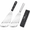 Black and Silver, variant on KSENDALO 2 Thin Flexible Fish Spatula Stainless Steel Blade for Fish, Eggs, Pancakes of Kitchen Cooking