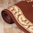 thumbnail image 4 of Formal Medallion Border Ultra-Soft Indoor Area Rug or Runner, 8' x 10', Toffee by Blue Nile Mills, 4 of 6