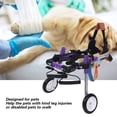thumbnail image 2 of Silla de ruedas para perros para patas traseras, Silla de ruedas para mascotas para patas traseras d perros y gatos Peso de 8 a 22(XS) soporte de pata Spptty suministros para perros, 2 of 7