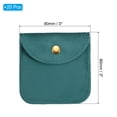 thumbnail image 2 of Uxcell 20 Paquete de Bolsas de Joyería, 3x3" Bolsas de Terciopelo Suave con Botón a Presión Almacenamiento Portátil para Anillos, Azul Lago, 2 of 7