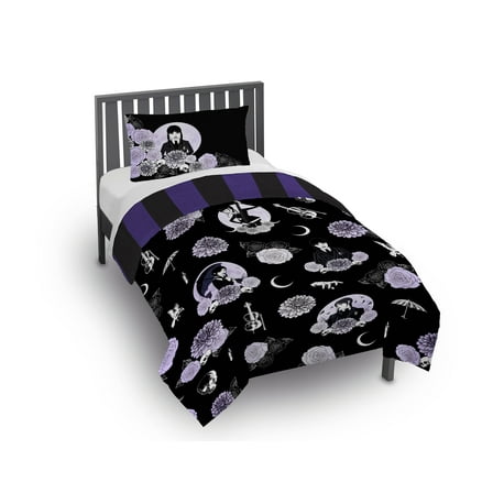 MGM Wednesday Addams 2 Piece Twin/Full Size Kids Comforter Set - Soft Kids Bedding