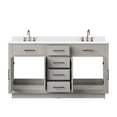 thumbnail image 5 of Abbey 60 in W White Oak Double Vanity, White Quartz Top and Faucet Set, 5 of 6