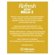 Refresh Optive Mega-3 Lubricant Eye Drops Preservative-Free Artificial Tears, 0.4 ml, 60 Count