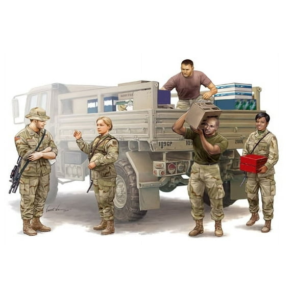 Us Soldiers Logistics Team
