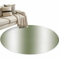 thumbnail image 2 of Sage Green White Ombre 3.3ft Round Rug, Abstract Art Modern Green Gradient Non-Skid Rubber Backing Large Area Rugs - Living Room Bedroom Home Office, Indoor Floor Mat Carpets Washable Rug, 2 of 9