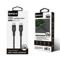 thumbnail image 3 of 3A (Heavy Duty) High Powered Fast Charging USB-C to USB-C Cable for Samsung Galaxy Z Flip 3, Z Fold 3 - 5 Feet - Black, 3 of 6