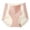 Pink, variant on 12 Pack Womens Underwear High Waist Shaping Ice Silk Seamless Body Postpartum Lifting Triangle Knickers Briefs Panties Pink XL