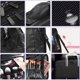 thumbnail image 5 of Bolsa de Maquillajede Viaje Estuche Organizador - Bolsa de Cosméticos Impermeable Portátil con Hombro Ajustable y Divisor Ajustable para Pinceles y Herramientas de Belleza (3 Layer, 34x23x12cm,Negro), 5 of 7