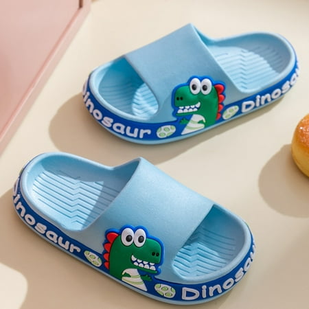 

Dyfzdhu New Dinosaur Children Slippers Cute Cartoon Beach Slippers For Kids Non Slip Boys Girls Summer Shoes