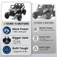 thumbnail image 4 of Joyracer 24 Volt Ride on Toys 2 Seater, 4WD Power Car wheels UTV with 4*200W Motors, Remote Control, Bluetooth, Spring Suspension, LED Light, White, 4 of 12