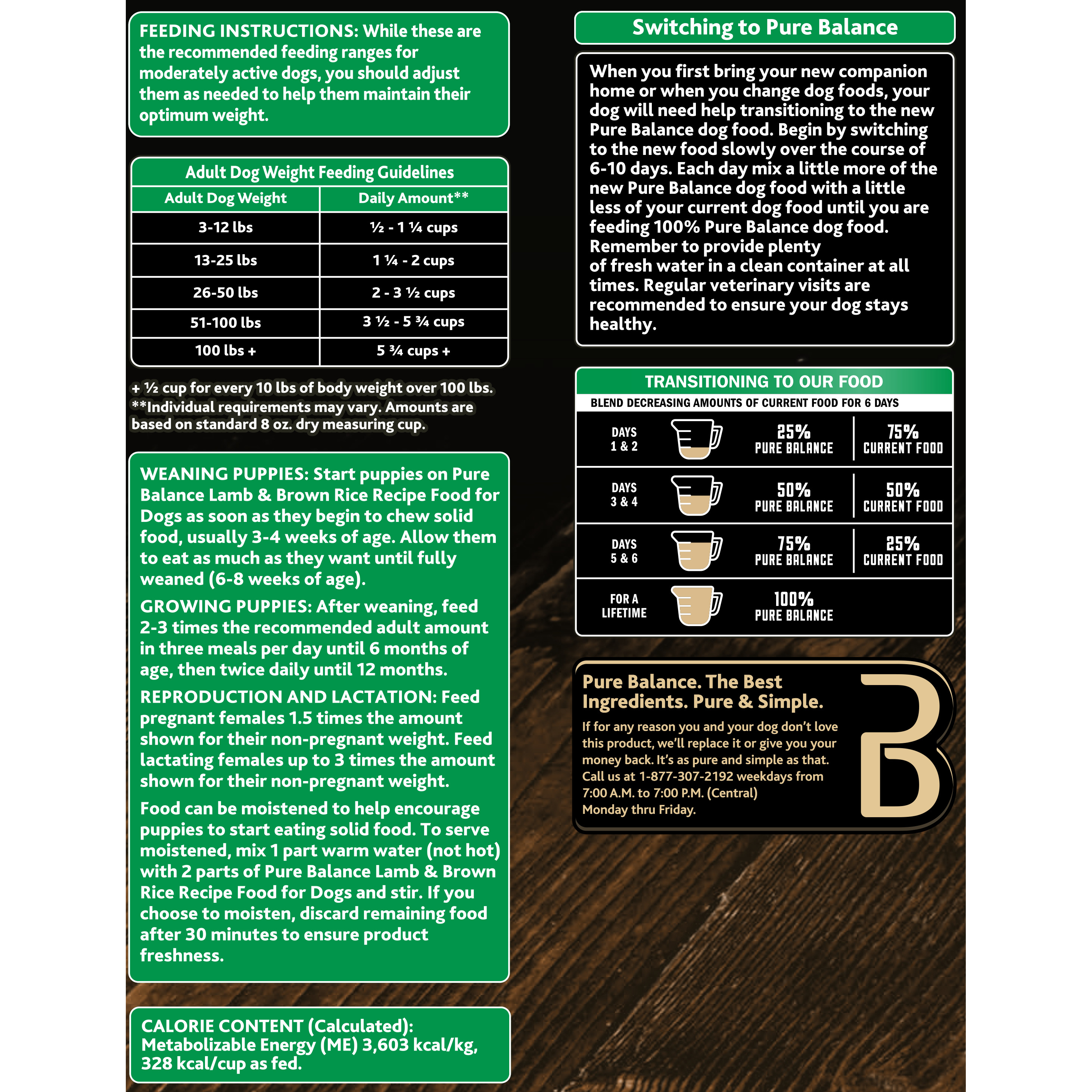 Pure Balance Lamb & Brown Rice Recipe Dry Dog Food, 30 lb - image 3 of 6