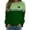 Green, variant on Womens St. Patrick'S Day Fall Tops Green Sequin Pattern Long Sleeve Winter Clothing for Women,Green,2XL