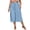 Sky Blue, variant on Women's Plus Size Wide Leg Capri Pants Loose Lounge Cropped Culottes Summer Casual Palazzo Pants with Pockets Wine,S