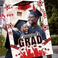 thumbnail image 2 of 2025 Graduation Photo Frame Prop Commencement Party Decor Blue Red Selfie Sign Board Memorable Keepsake Decorations Group Picture Poster Backdrop, 2 of 6