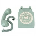 thumbnail image 3 of HLONK Téléphone Filaire Rétro avec Grandes Touches Transparentes Vert, 3 of 9