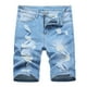 thumbnail image 1 of Puntoco Pantalones Cortos De Mezclilla Para Hombre Pantalones Cortos Midi Con Bolsillo Con Cremallera Y Botones De Ajuste Micro Elástico Pantalones Cortos 212 L (36),Pantalones Cortos Hombre, 1 of 6