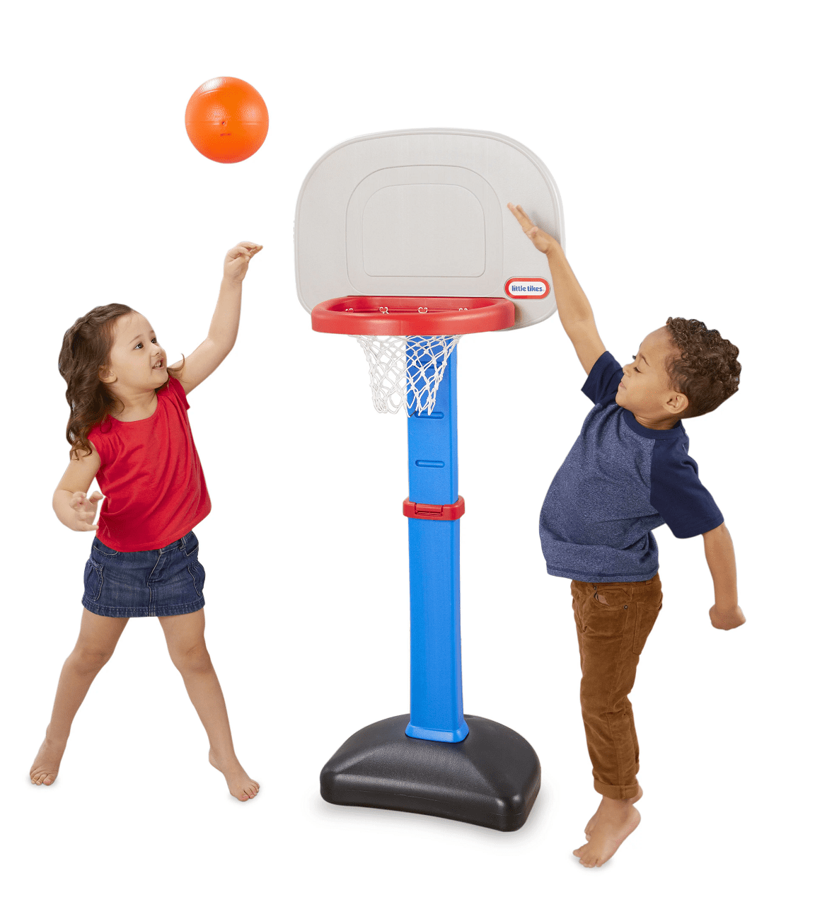 TotSports Easy Score Toy Basketball Hoop with Ball, Height Adjustable