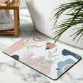 thumbnail image 4 of Chic Washable Pink Boho Bathroom Rugs, Non-Slip 20x32 inch Bath Mat - Abstract Plant Design for Aesthetic Appeal!, 4 of 5
