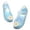 Sky Blue, variant on Girls Jelly Sandals with Strap, Princess Closed Toe Non Slip PVC Summer Shoes White Size 8(Little Kids)
