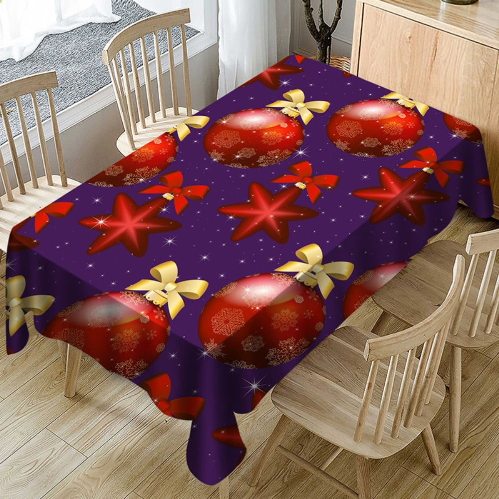 Latady Christmas Decorations Tablecloth Rectangle Lace Tablecloth