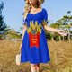 thumbnail image 2 of Frenchie Fries Vestido de manga corta vestidos de novia para mujer vestido de playa vestidos de gala de lujo vestido de fiesta para mujer fiesta de noche, 2 of 6
