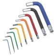 thumbnail image 5 of 9pc Short MM Allen Hex Ball Ended keys Multicoloured with Holder 1.5 - 10mm, 5 of 6