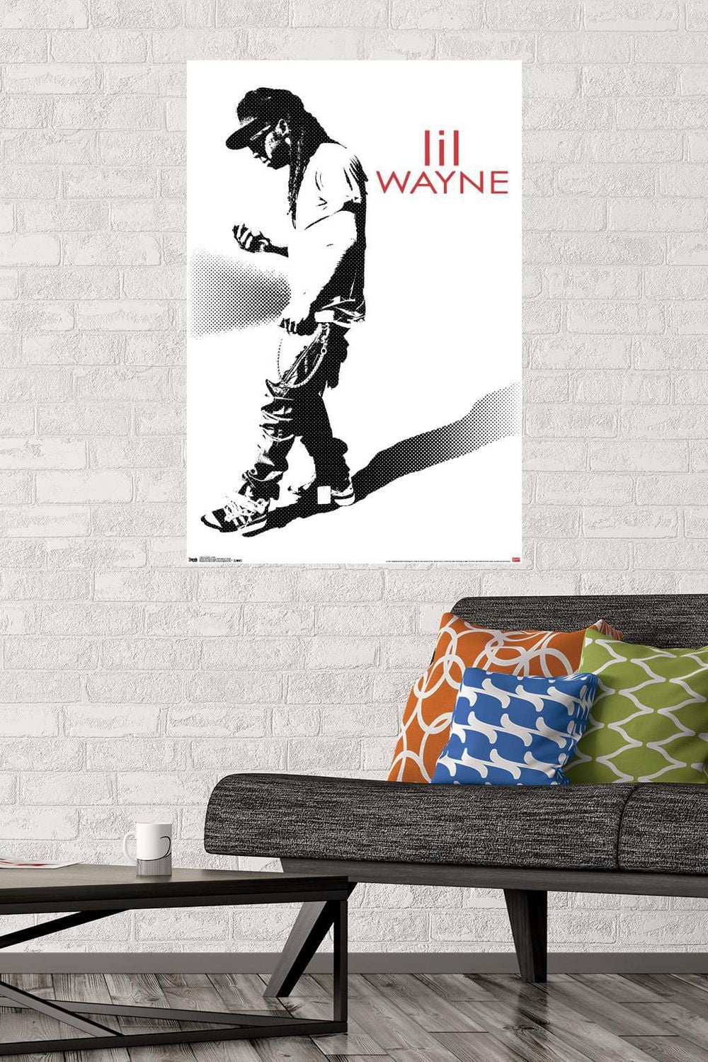 Lil Wayne - Hustle Wall Poster, 14.725" x 22.375" Framed