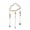 Pink, variant on 4x18 Inch Cloud Shaped Crystal Suncatcher Glass Balls with Chain Rainbow Maker Sun Catcher Hanging Wind Chimes for Home Garden Decor Gift,Purple
