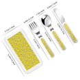 thumbnail image 2 of Gaeub Banana A Print 3-Piece Children Knife Spoon Fork Set,Stainless Steel Child Flatware Set,Kids Utensils Set with Case for Lunch Box (Fork Spoon Knife Combo), 2 of 8