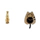 thumbnail image 1 of Reloj De Escultura De Felino Dorado, Pieza Central, Elegante Adorno Animal Para Oficina, Decoración Del Hogar, Decoración única Para Mesa Y Pared, Regalo, 1 of 8