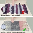 thumbnail image 2 of Alfombrilla de baño de lujo para baño, alfombra de baño de felpa de microfibra antideslizante con respaldo de TPR de protección del medio ambiente, alfombra absorbente suave lavable a máquina para, 2 of 6