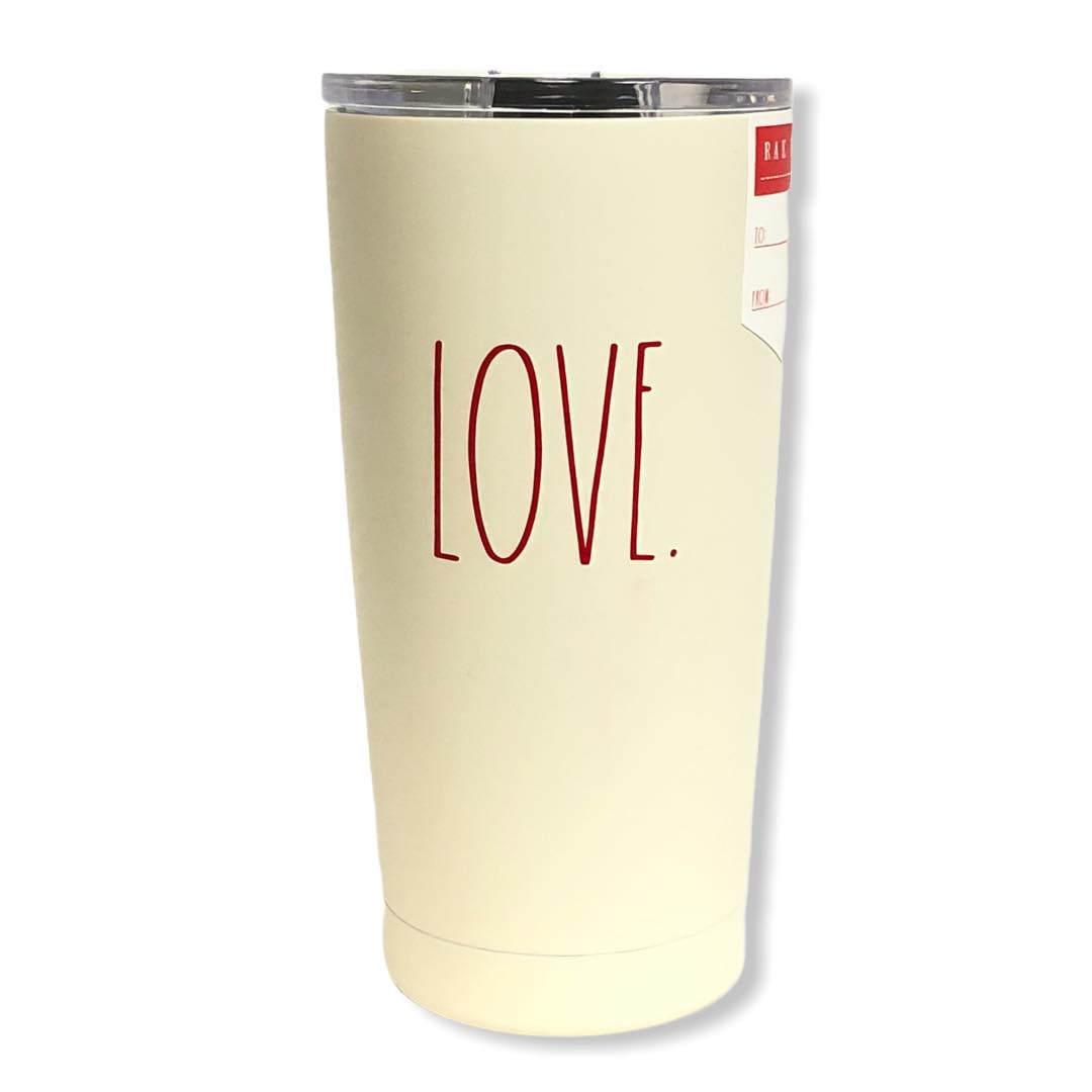 Tumbler, Teddy Bear, and customized note in nice valentine's box Rae Dunn Insulated Tumbler with lid Valentines set *Balloon-optional