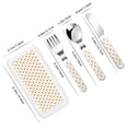 thumbnail image 2 of Cauagu Cute Carrot Print Print 3-Pieces Toddler Cutlery Set , Kids Silverware Set with Spoons Forks & Knife Stainless Steel Utensils for Kids Dishwasher Safe, 2 of 8