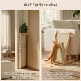 thumbnail image 4 of Sisal Cat Scratcher, 31" Wooden Cat Scratching Board with 5 Adjustable Heights, Replaceable Sisal Mat and Angled Scratch Pad for Indoor Cats, Ready to Use, No Assembly Required, 4 of 10