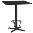 thumbnail image 2 of Flash Furniture 36" Square Laminate Top Pub Table in Walnut, 2 of 4