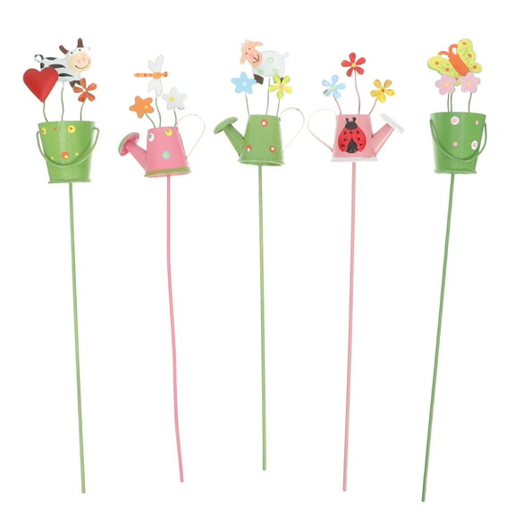 unbranded 20 Pcs  Garden Stake Picks Decorative Metal Plant Pick for Flower Pot Plant Pot